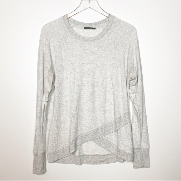 Athleta Tops - Athleta Criss Cross Sweatshirt Lightweight Grey M